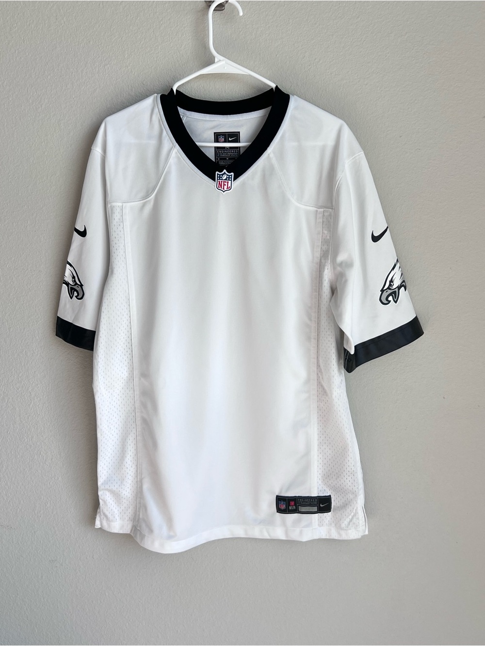 Nike Philadelphia Eagles Engineered Mens Football Jersey Blank White Size Medium